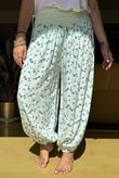 Made in Italy Harem Balloon Pant Peony Mint Cream /7 = ~ 